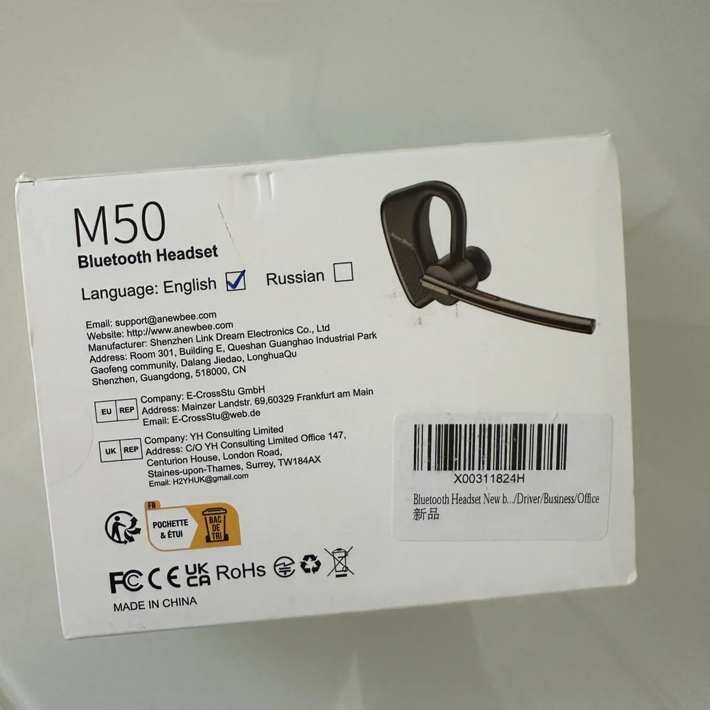 New Bee M50 Bluetooth Headset Black